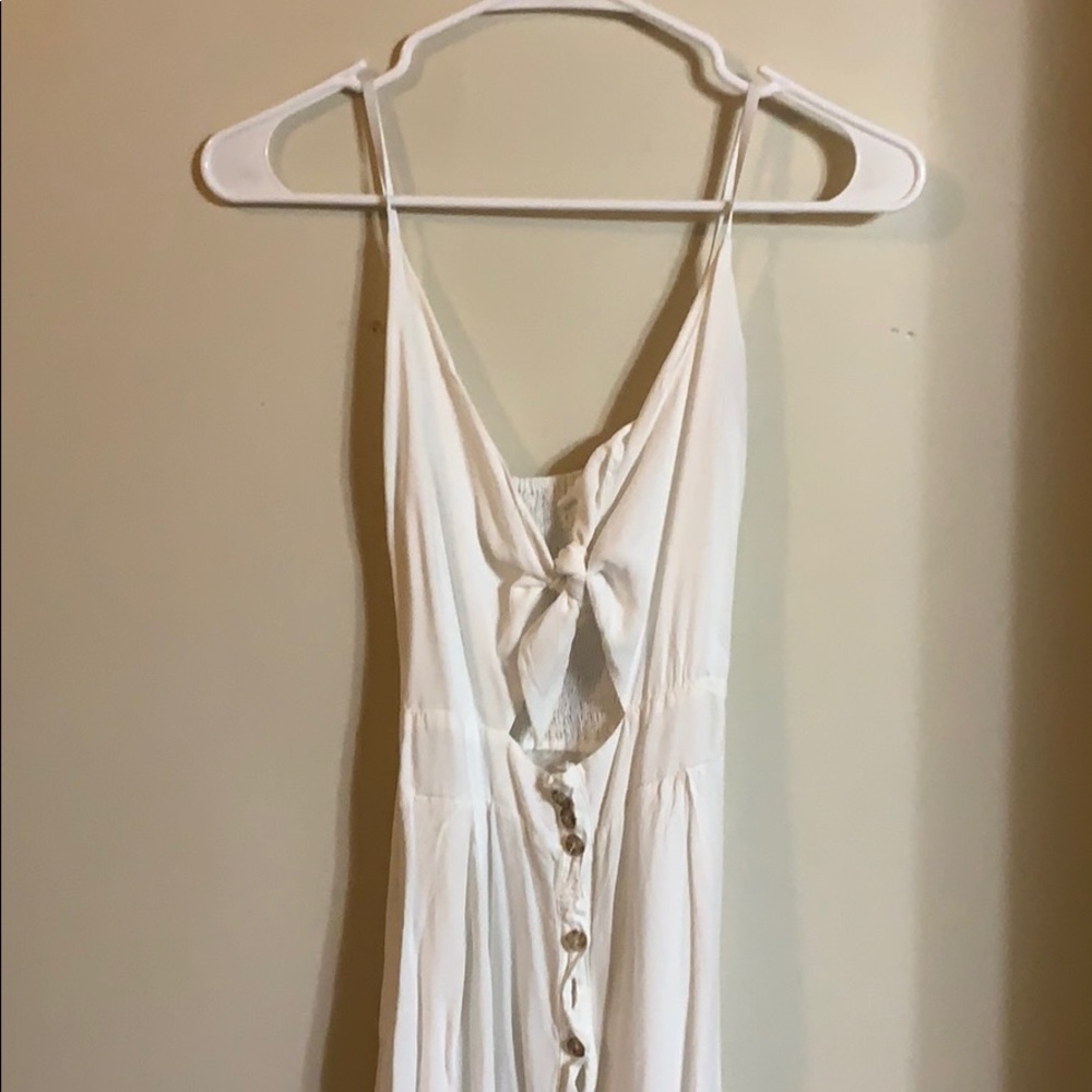 White button down dress